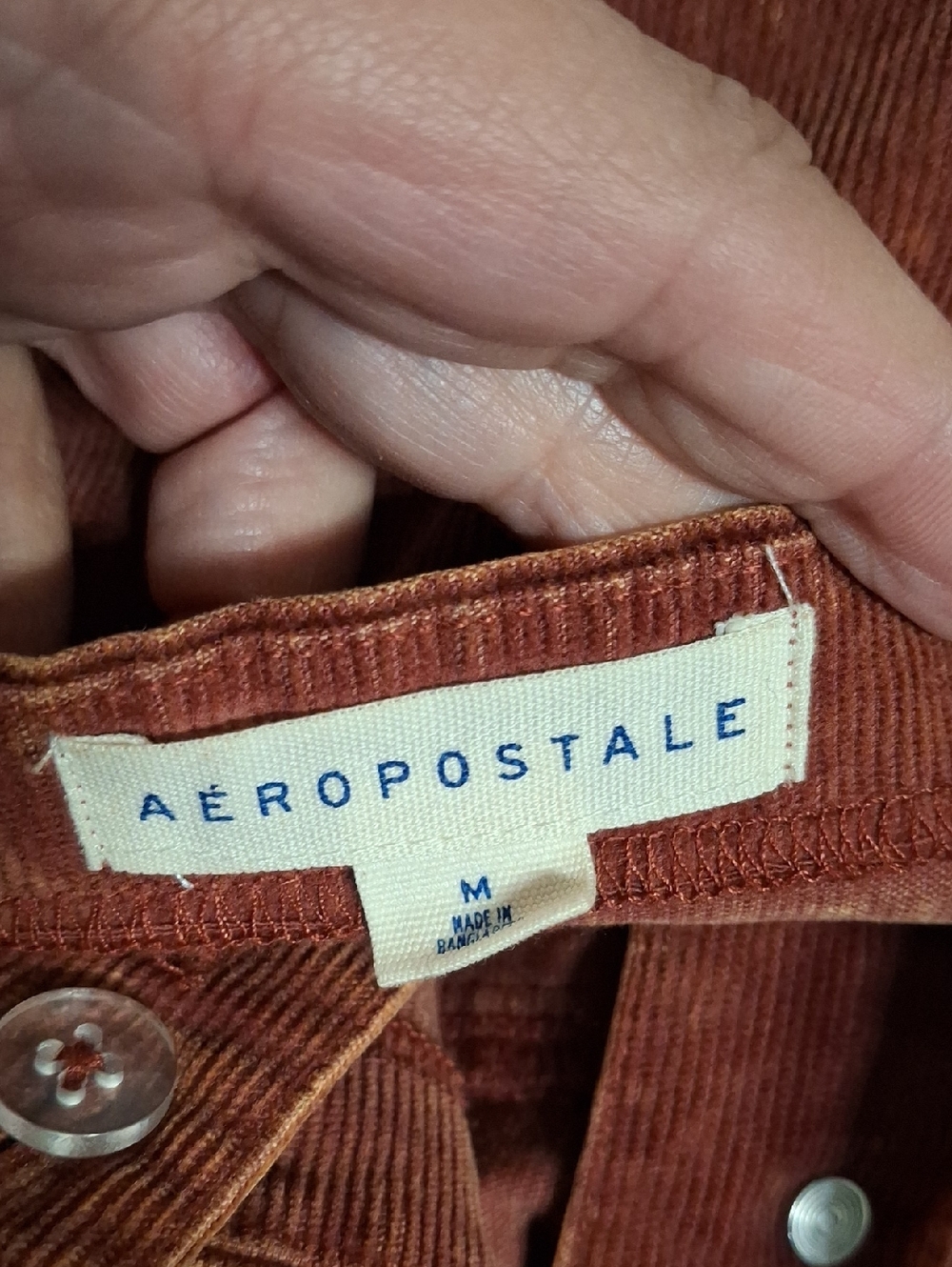 Aeropostale /Corduroy Button-Front Dress ๐๐ค- W Sz Medium - Picture 6 of 7